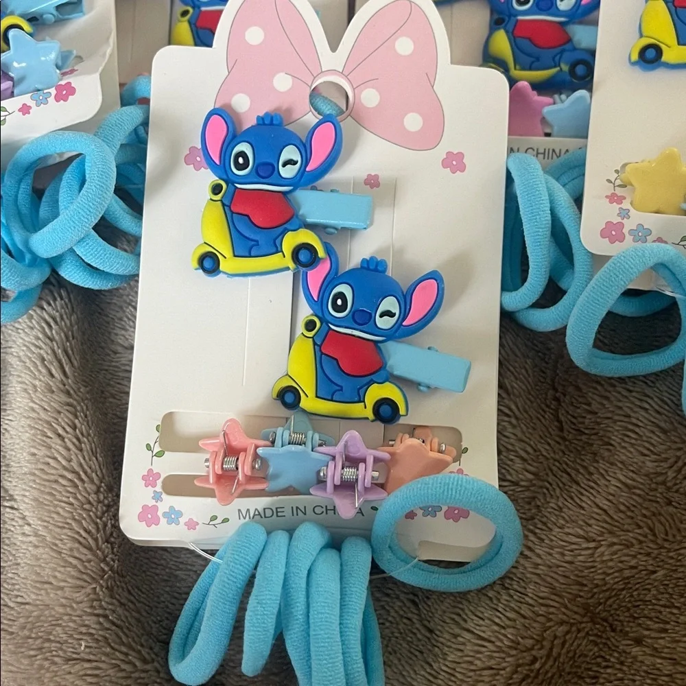 Disney stitch Lilo 10 packs hair clips, Party Favor NWT